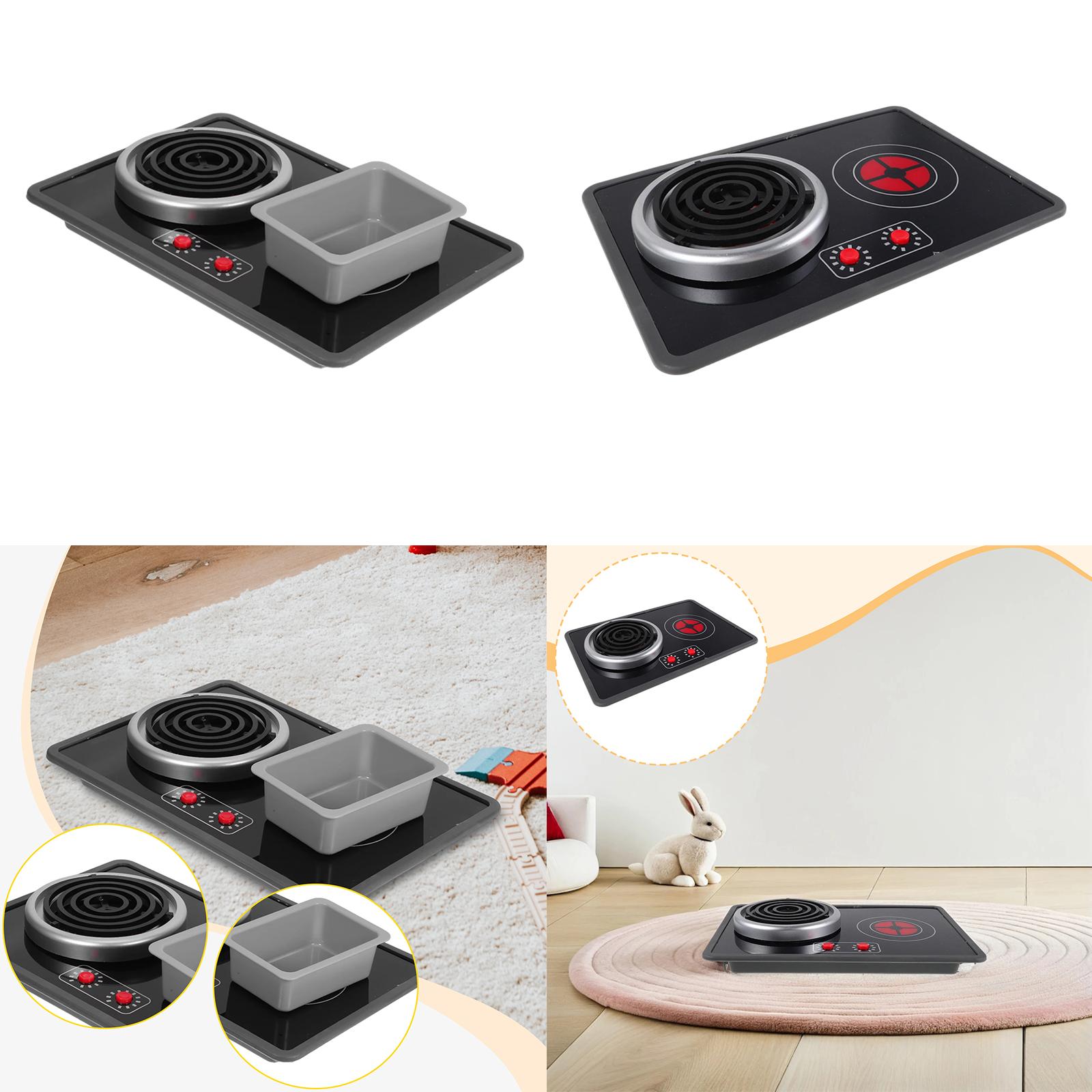 Kitchen Appliances Toys - ชุดครัวของเล่นเด็กพร้อมไฟและเสียง เตาของเล่นพร้อมอุปกรณ์ทำอาหารสมจริง ของเล่นเสริมสร้างการเรียนรู้และการเล่นบทบาทสมมติสำหรับเด็กหญิงและเด็กชาย