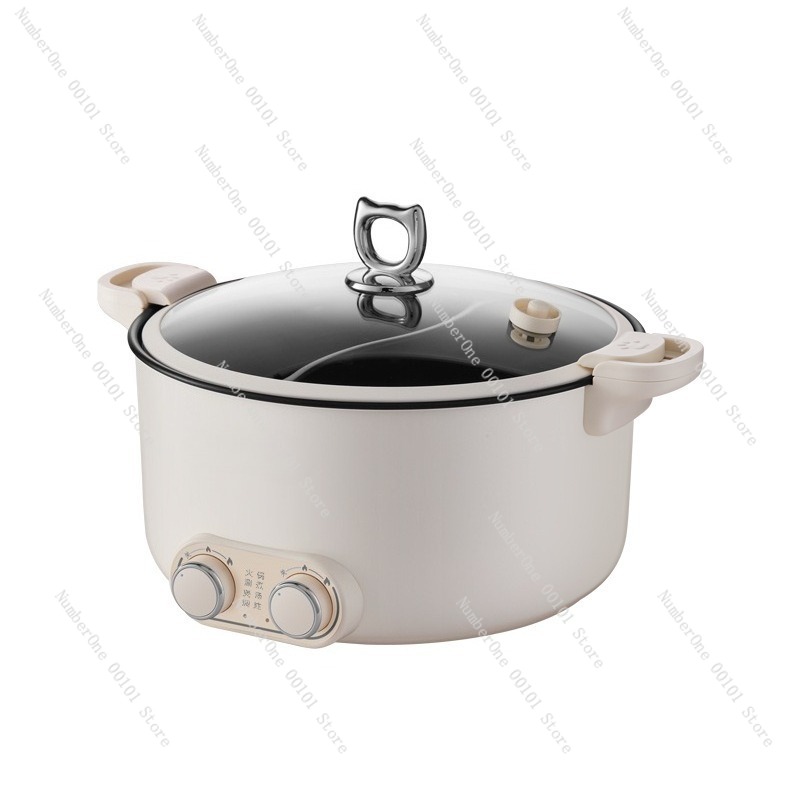 Kitchen Appliances Home - หม้อไฟฟ้าสองช่องขนาด 6 ลิตร 8 ลิตร หม้ออเนกประสงค์สำหรับหอพักและบ้าน