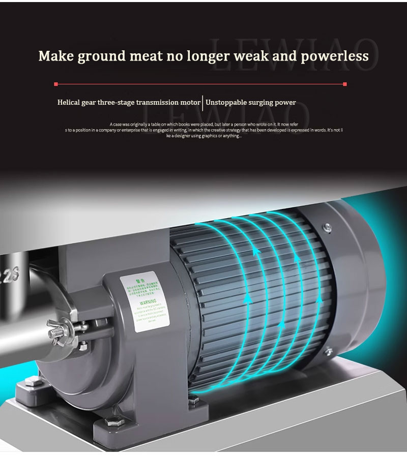 Meat Grinder Attachment - เครื่องบดเนื้อไฟฟ้า 340 กก./ชม. 1600 วัตต์ เครื่องบดเนื้อสด