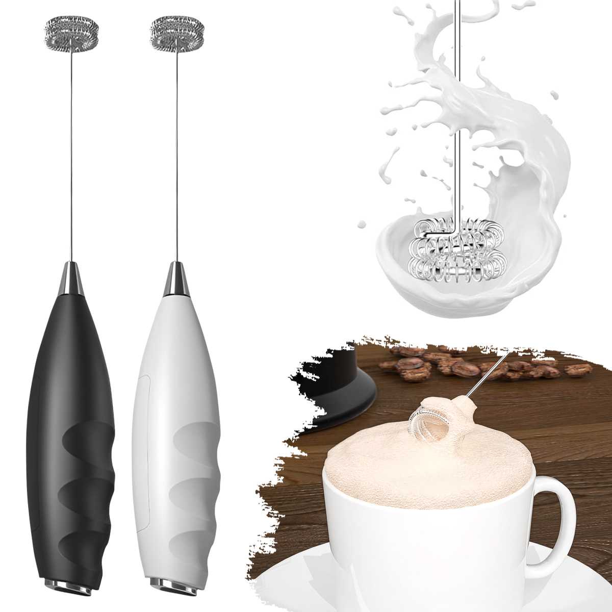 Kitchen Appliances Restaurant - เครื่องตีฟองนมไฟฟ้า เครื่องผสมเครื่องดื่มไร้สาย เหมาะสำหรับกาแฟ มัทฉะ อุปกรณ์ครัว