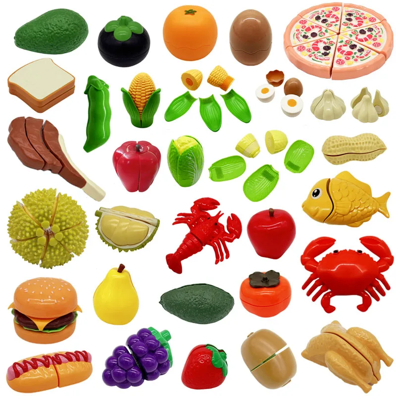 Kitchen Appliances Toys - Montessori House เล่นตัดผลไม้ Pitaya ผักแกล้งจําลองครัวเกมคลาสสิกของเล่นเพื่อการศึกษาสําหรับของขวัญเด็ก