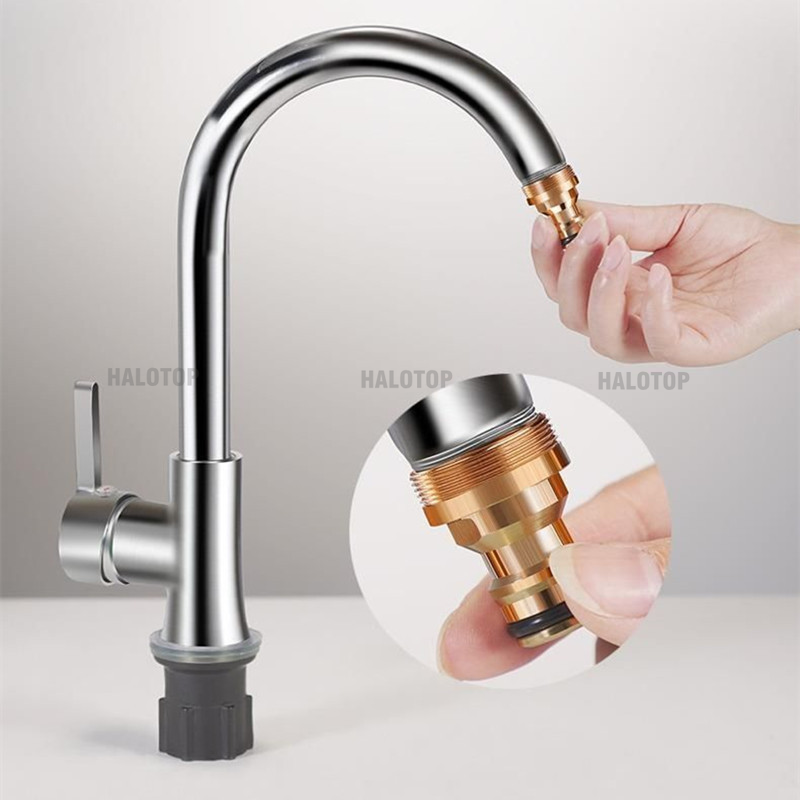 อะแดปเตอร์ก๊อกน้ำประปาทองเหลือ - Kitchen Appliances Restaurant บทวิจารณ์และราคา