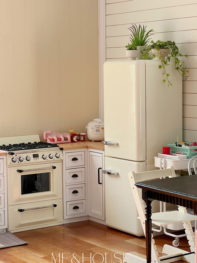 บ้านตุ๊กตา1/6ตู้เย็นโลหะ akses - Kitchen Appliances Toys บทวิจารณ์และราคา