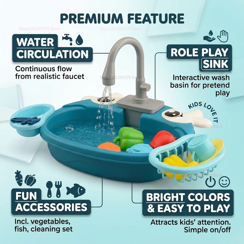 ของเล่นอ่างน้ำแบบโต้ตอบสำหรับเ - Kitchen Appliances Toys บทวิจารณ์และราคา
