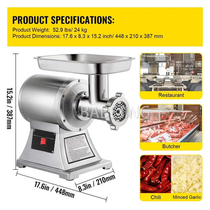 BABEJING 2025 ใหม่เครื่องบดเนื - Meat Grinder Attachment บทวิจารณ์และราคา