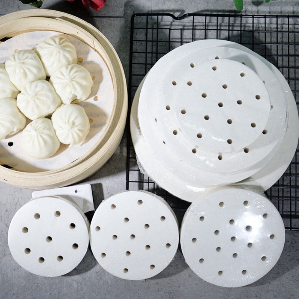 100 ชิ้นกระดาษนึ่งซาลาเปานึ่งข - Kitchen Appliances Restaurant บทวิจารณ์และราคา